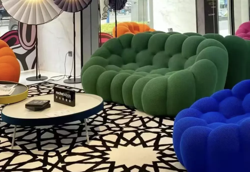 bubble 2 curved sofa